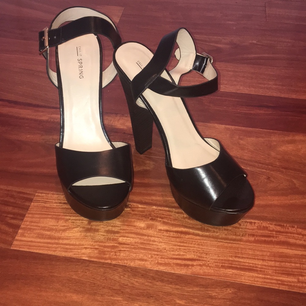 Black high heels